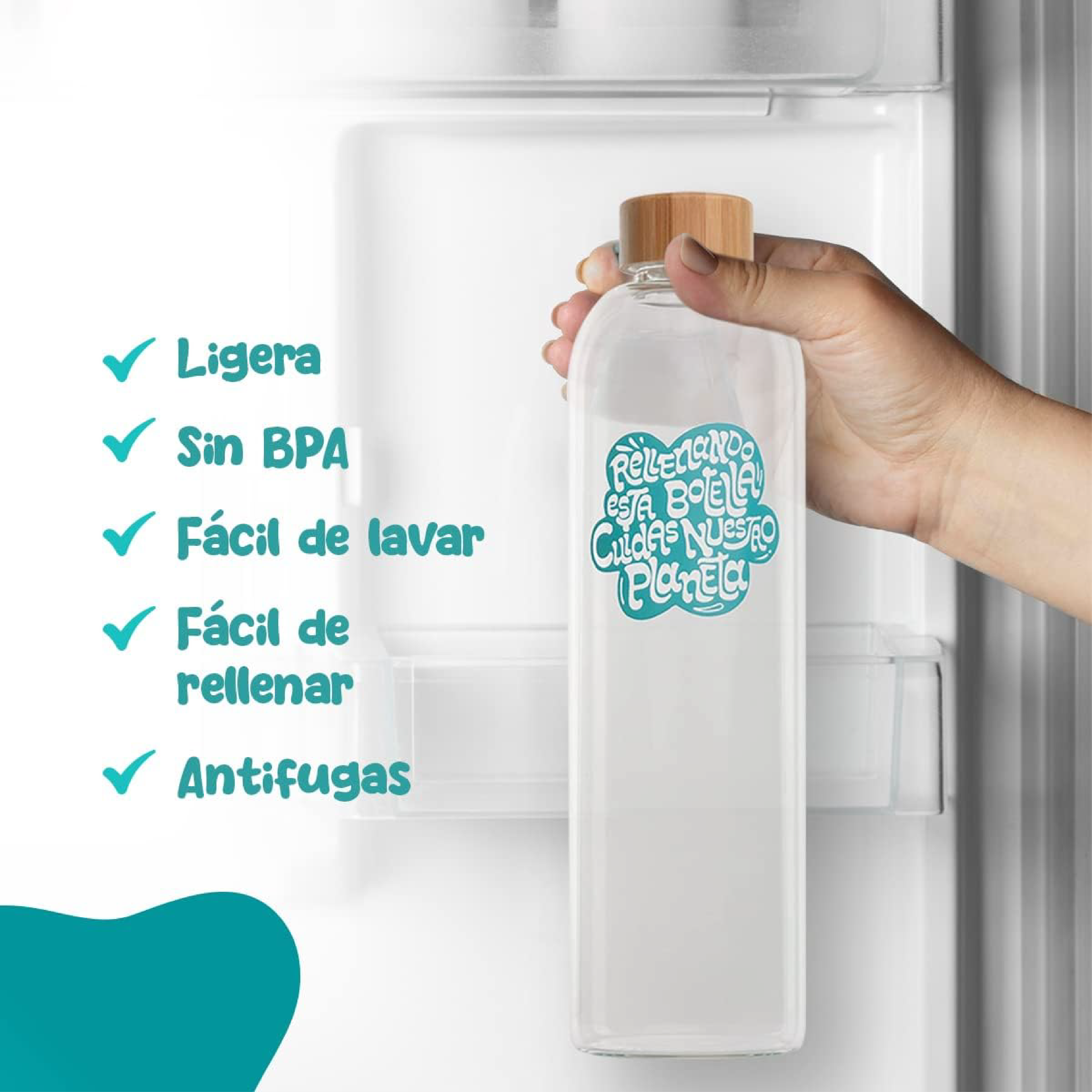 Botella de Agua Cristal 1,5L: Estilo, Sostenibilidad y Funcionalidad en Cada Sorbo